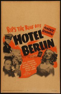 2y423 HOTEL BERLIN WC '45 sexy Faye Emerson, Helmut Dantine, Andrea King, Peter Lorre