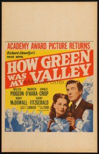 2y424 HOW GREEN WAS MY VALLEY WC R46 John Ford, cool montage of entire cast, Best Picture 1941!