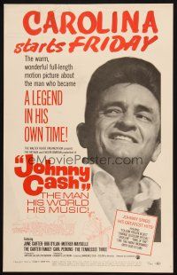 2y446 JOHNNY CASH WC '69 great c/u of most famous country music star, a legend in his own time!
