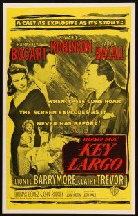 2y726 KEY LARGO Benton REPRO WC '90s Humphrey Bogart, Lauren Bacall, Edward G. Robinson, John Huston