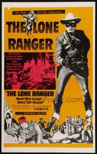 2y727 LONE RANGER & THE LOST CITY OF GOLD Benton REPRO WC '90s masked hero Clayton Moore!