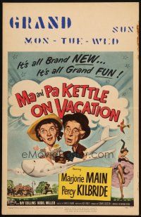 2y487 MA & PA KETTLE ON VACATION WC '53 wacky hillbillies Marjorie Main & Percy Kilbride!