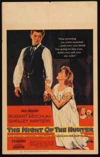 2y531 NIGHT OF THE HUNTER WC '55 Robert Mitchum, Shelley Winters, Charles Laughton classic noir!