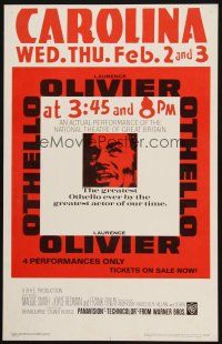 2y541 OTHELLO WC '66 the greatest actor of our time Laurence Olivier, Shakespeare