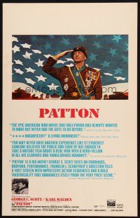 2y551 PATTON WC '70 General George C. Scott, Franklin J. Schaffner World War II classic!