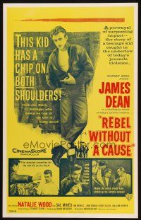 2y729 REBEL WITHOUT A CAUSE Benton REPRO WC '90s James Dean has a chip on both shoulders, classic!