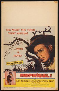 2y573 REPRISAL WC '56 Guy Madison, Felicia Farr, the town went hunting with a rope!