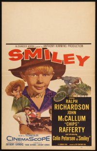 2y616 SMILEY WC '57 Ralph Richardson, John McCallum, close-up of freckled Colin Petersen!