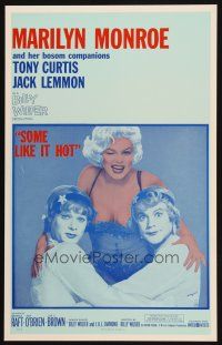 2y731 SOME LIKE IT HOT Benton REPRO WC '90s sexy Marilyn Monroe + Tony Curtis & Jack Lemmon in drag!