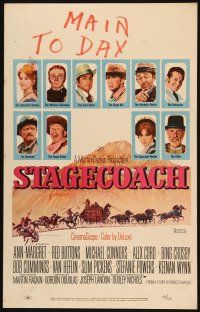 2y633 STAGECOACH WC '66 Ann-Margret, Red Buttons, Bing Crosby, great Norman Rockwell art!