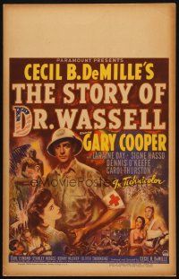 2y639 STORY OF DR. WASSELL WC '44 close up art of heroic soldier Gary Cooper, Cecil B. DeMille