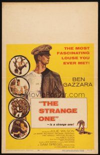 2y641 STRANGE ONE WC '57 military cadet Ben Gazzara is the most fascinating louse you ever met!