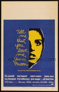 2y658 TELL ME THAT YOU LOVE ME JUNIE MOON WC '70 Otto Preminger, art of Liza Minnelli!