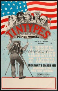 2y672 TINTYPES stage play WC '80s A Musical Celebration of America, Broadway's smash hit!