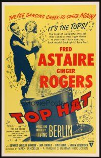 2y734 TOP HAT Benton REPRO WC '90s Fred Astaire & Ginger Rogerson, music by Irving Berlin!