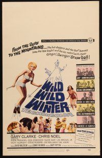 2y713 WILD WILD WINTER WC '66 half-clad teen skiier, Jay and The Americans & early rockers!