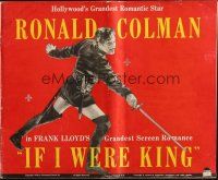 2y154 IF I WERE KING pressbook '38 Ronald Colman, Frances Dee, Basil Rathbone!