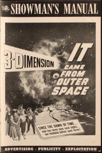 2y155 IT CAME FROM OUTER SPACE pressbook '53 Jack Arnold classic 3-D sci-fi, cool images!