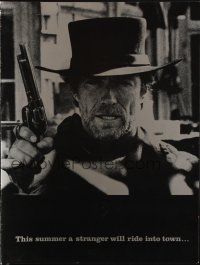 2y106 PALE RIDER promo brochure '85 great different images of cowboy Clint Eastwood!