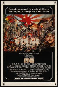 2z004 1941 style C int'l 1sh '79 Spielberg, art of John Belushi as Wild Bill by David McMacken!