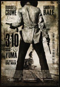 2z006 3:10 TO YUMA advance 1sh '07 cowboys Russell Crowe & Christian Bale, cool design!