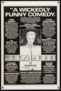 2z012 4TH MAN reviews 1sh '83 Paul Verhoeven's De Vierde man, realy cool Topazio art of top stars!