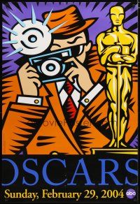 2z015 76TH ANNUAL ACADEMY AWARDS DS TV 1sh '04 great art of photographer & Oscar!
