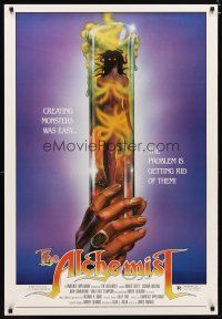 2z032 ALCHEMIST 1sh '85 directed by Charles Band, sexy monster in a test tube art!