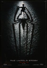 2z043 AMAZING SPIDER-MAN b&w style teaser DS 1sh '12 shadowy image of Andrew Garfield!