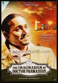 2z364 IMAGINARIUM OF DOCTOR PARNASSUS teaser Canadian 1sh '09 Terry Gilliam, Johnny Depp!