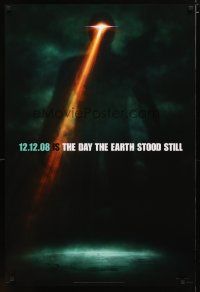 2z195 DAY THE EARTH STOOD STILL style B teaser DS 1sh '08 Keanu Reeves, cool sci-fi image!