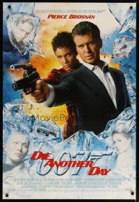 2z210 DIE ANOTHER DAY style C int'l DS 1sh '02 Pierce Brosnan as James Bond & Halle Berry as Jinx!