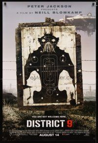 2z213 DISTRICT 9 advance 1sh '09 sci-fi Best Picture nominee directed by Neill Blomkamp!