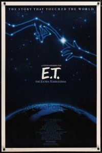 2z225 E.T. THE EXTRA TERRESTRIAL 1sh R85 Steven Spielberg classic, constellation art!