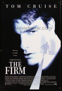 2z261 FIRM 1sh '93 image of Tom Cruise on the run, Sydney Pollack directed, lawyers!