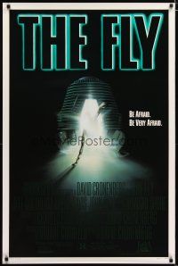 2z263 FLY 1sh '86 David Cronenberg, Jeff Goldblum, cool sci-fi art by Mahon!