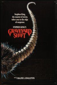 2z313 GRAVEYARD SHIFT int'l 1sh '90 Stephen King, cool completely different art of giant rat tail!