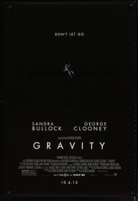 2z316 GRAVITY 10.4.13 style advance DS 1sh '13 Sandra Bullock, George Clooney, adrift in space!