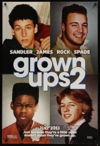 2z325 GROWN UPS 2 teaser DS 1sh '13 Adam Sandler, Kevin James, Chris Rock, David Spade!