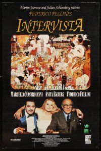 2z389 INTERVISTA 1sh '92 Federico Fellini, Italian, Marcello Mastroianni, Anita Ekberg!