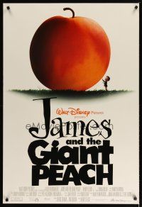 2z404 JAMES & THE GIANT PEACH DS 1sh '96 Walt Disney stop-motion fantasy peach cartoon!