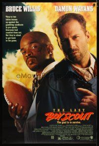 2z436 LAST BOY SCOUT DS 1sh '91 Bruce Willis, Damon Wayans, Chelsea Field, football & gambling!