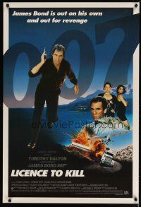 2z450 LICENCE TO KILL int'l 1sh '89 Timothy Dalton as Bond, Carey Lowell, sexy Talisa Soto!