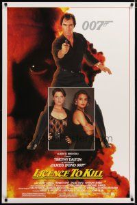 2z449 LICENCE TO KILL 1sh '89 Timothy Dalton as Bond, Carey Lowell, sexy Talisa Soto!
