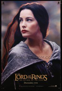 2z474 LORD OF THE RINGS: THE RETURN OF THE KING Arwen style teaser DS 1sh '03 sexy Liv Tyler as Arwen!