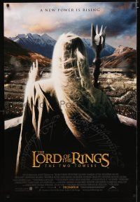 2z476 LORD OF THE RINGS: THE TWO TOWERS int'l advance DS 1sh '02 a new power is rising!
