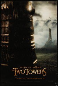 2z479 LORD OF THE RINGS: THE TWO TOWERS teaser 1sh '02 Peter Jackson epic, J.R.R. Tolkien!