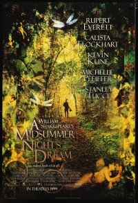 2z520 MIDSUMMER NIGHT'S DREAM style A int'l advance DS 1sh '99 Kevin Kline, Michelle Pfeiffer!