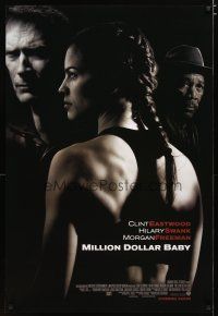 2z522 MILLION DOLLAR BABY advance DS 1sh '04 Clint Eastwood, boxer Hilary Swank, Morgan Freeman