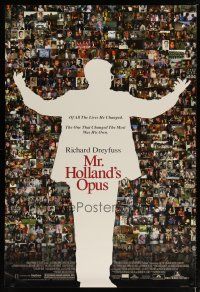 2z535 MR. HOLLAND'S OPUS DS 1sh '95 Richard Dreyfuss, wonderful collage of scenes from the movie!